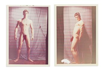 (JOE CALI) A small archive of 16 photographs of the iconic model Joe Cali, including work by Champion and several attributed to Plato.